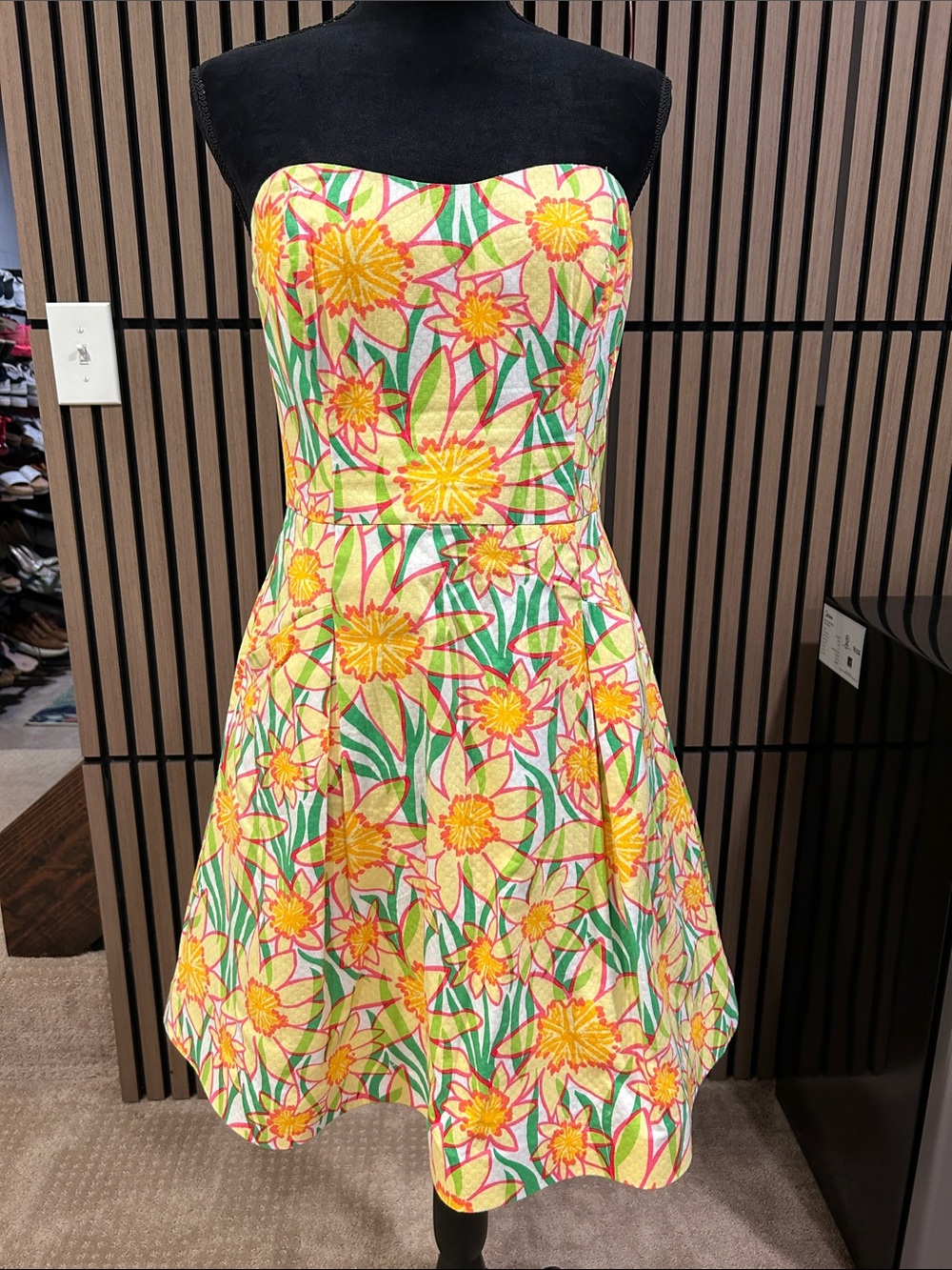 Lilly Pulitzer Strapless Floral dress
